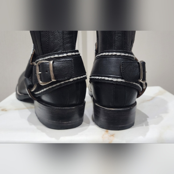 Freebird Dallas Black Leather Boots Men's Size 11 - Picture 4 of 8